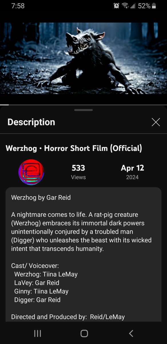 Werzhog- Debut Horror Short

youtu.be/xch74hP0mDk?si…

#werzhog #horrormovie
