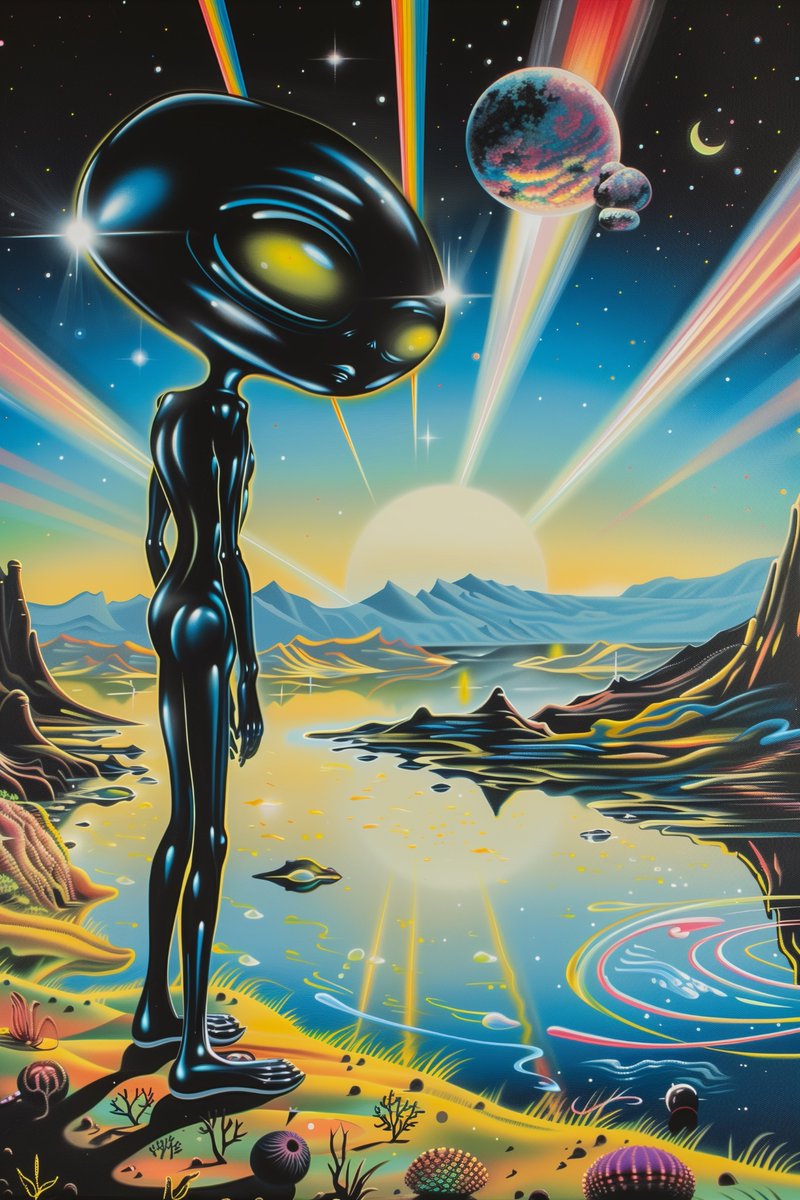 Beep_Bob_Boop's tweet photo. Heavy Heads
#scifiart #scififri #AIArt #AIイラスト #AIアート #fantasyArt #retroArt #Smorf #starrysky #extraterrestrial #ComicArt #aliens #ancientAliens #UFO #Cosmos #martian #alienplanets https://t.co/vegPIQl9EO