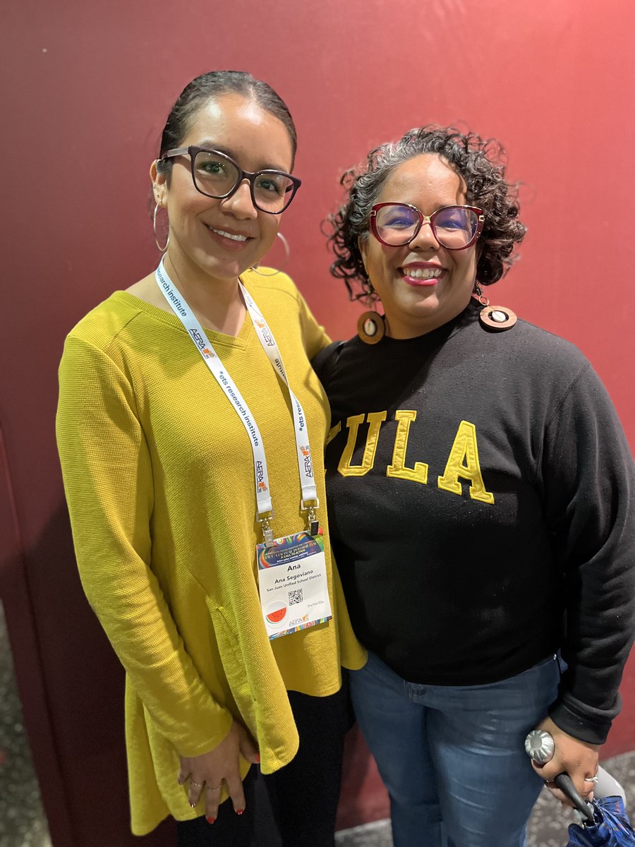 SacStateEDD's tweet photo. A glimpse at #AERA24 this weekend! So happy to see so many people from the Ed.D. program and Sac State participating. #sacstate #sacstateedd #collegeofed #AERA #conference @AERA_EdResearch https://t.co/BvlMPkLIop