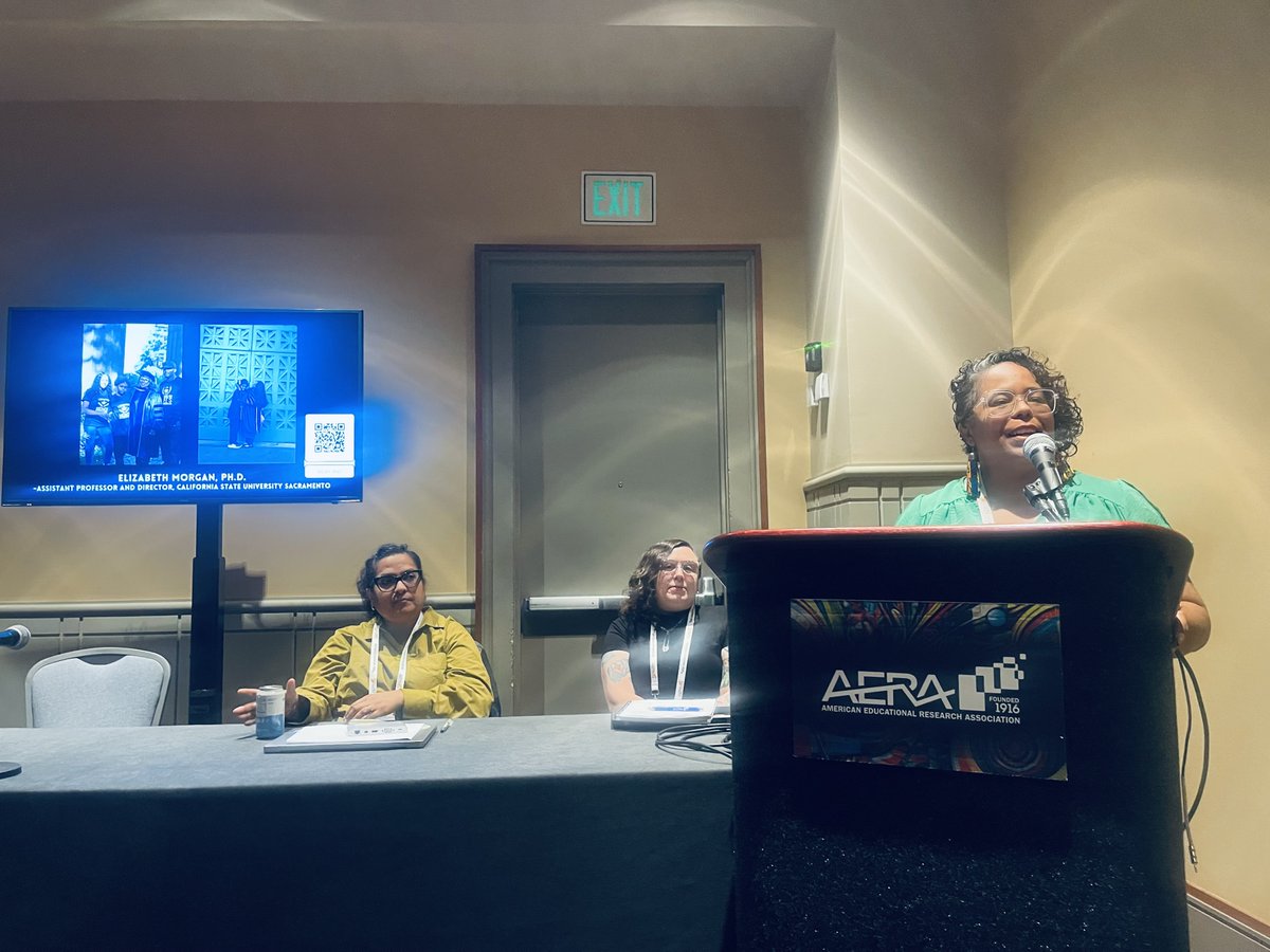 SacStateEDD's tweet photo. A glimpse at #AERA24 this weekend! So happy to see so many people from the Ed.D. program and Sac State participating. #sacstate #sacstateedd #collegeofed #AERA #conference @AERA_EdResearch https://t.co/BvlMPkLIop