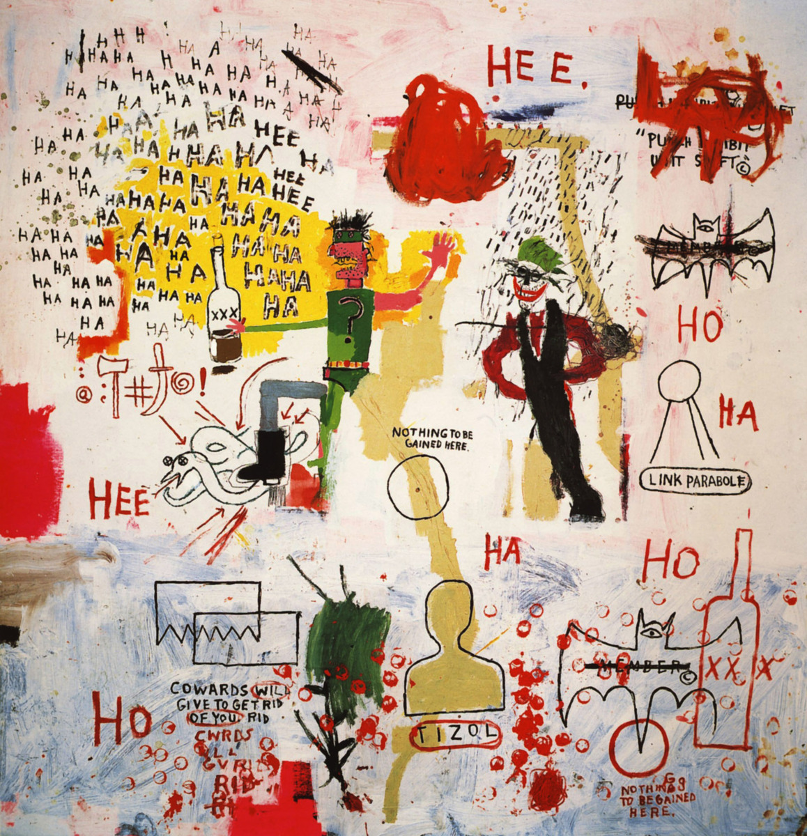 artistbasquiat's tweet photo. Riddle Me This, Batman, 1987 https://t.co/zTabuw2GU2 https://t.co/l7pnnqh0Bs
