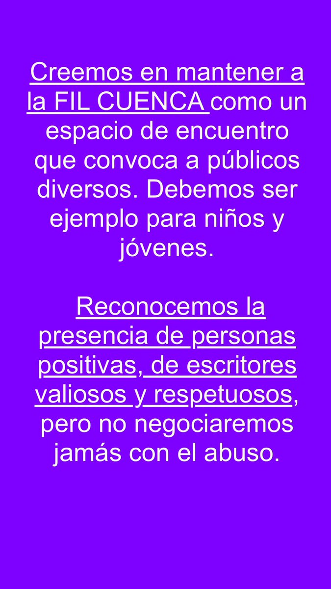 Porque actos como el de la  #FILCUENCA2024 no pueden continuar. 
Porque #siesconunaescontodas