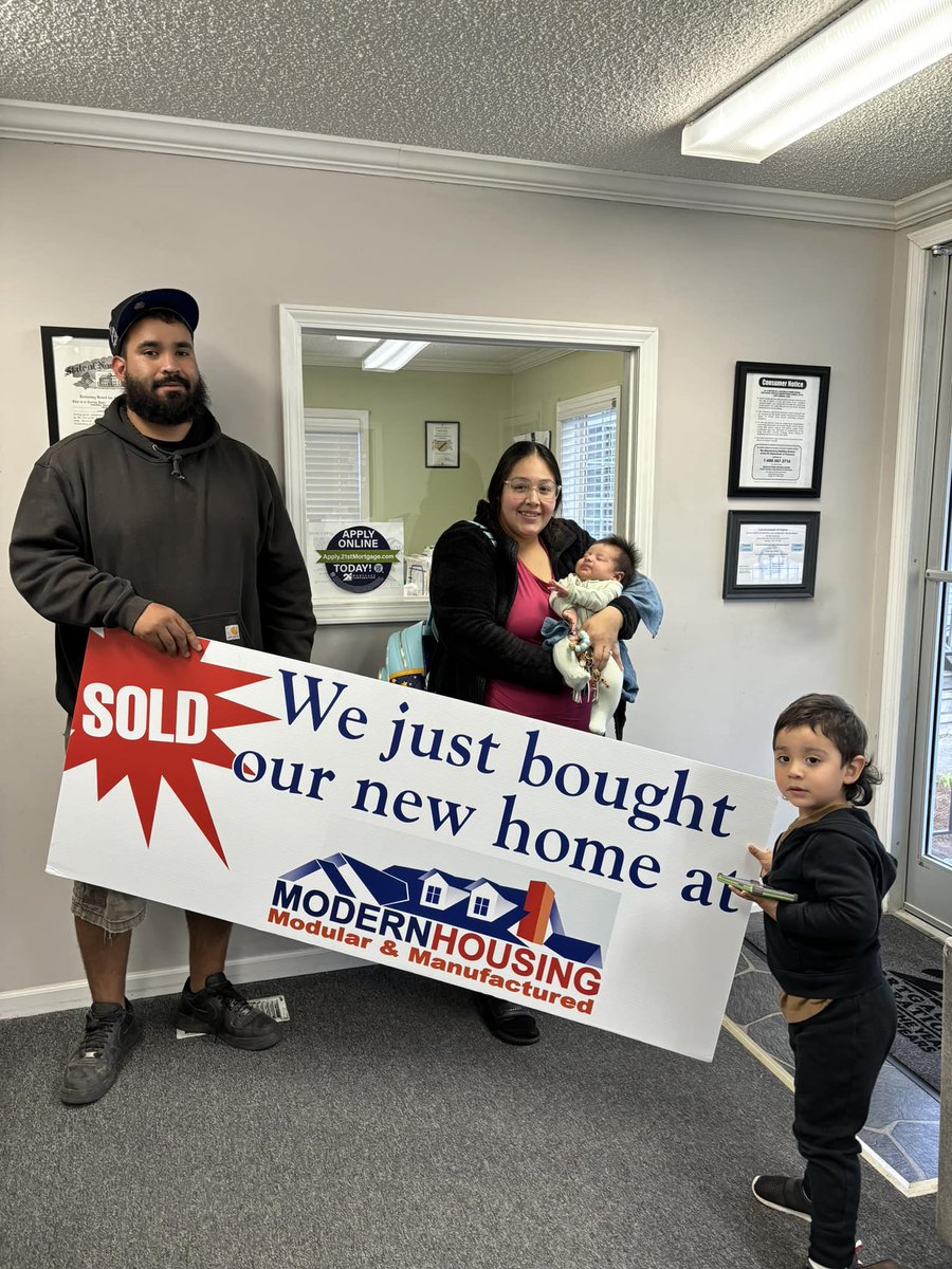 Congratulations on your new home purchase! Thank you for your business! #modularhomes #championhomes #NC #manufacturedhomes #mobilehomes