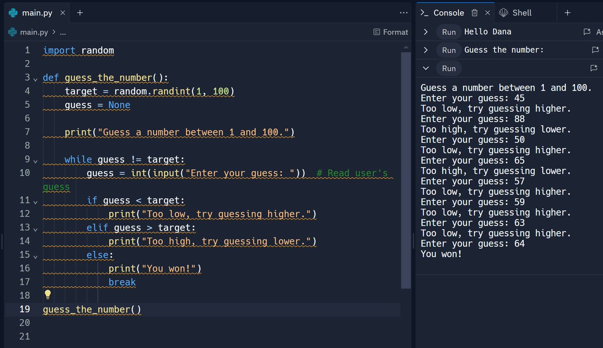 LeedsMethod's tweet photo. As a non-programmer, I enjoyed working with ChatGPT 4 to create a number-guessing game with Python! I based it on a post I saw on Twitter but improved upon it. 😃 https://t.co/Kjuid0DPq5