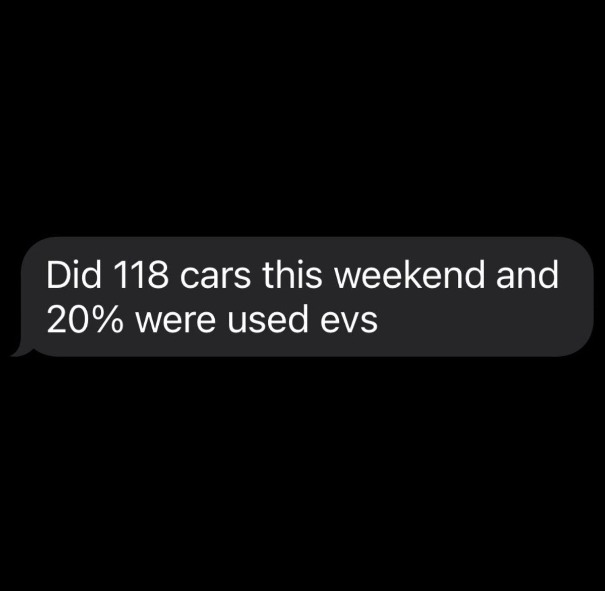 GuyDealership's tweet photo. Used EVs are very very VERY hot right now (driven by the tax credit).

I’ve never seen anything like it.

Message from a large used car dealer: https://t.co/n7S2OxQRmv