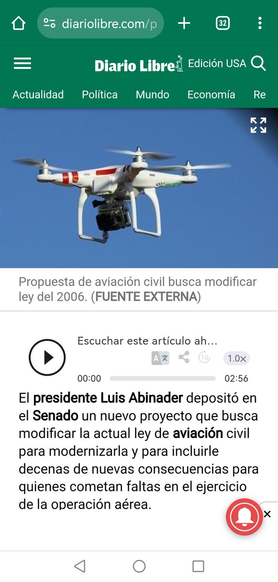 Como la ley 1-24 (DNI) no incluye los drones, principalmente los de plataformas independientes que informan al Pueblo Dominicano desde el aire, @luisabinader quiere controlar, donde vuelan esos drones, para que el Pueblo no vea sus secretos desde los cielos.