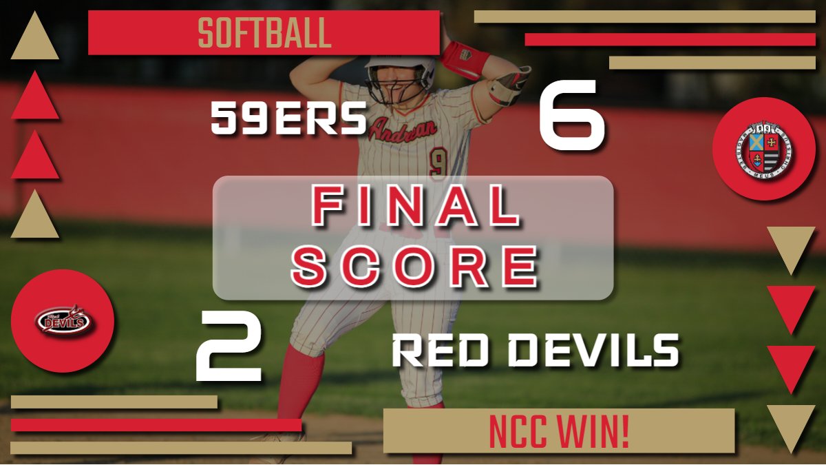 .@AHS59erSoftball picks up the win tonight, 6-2 over NCC rival Lowell! @AbbeyBond3 went 3-3 at the plate, driving in two runs while @micahsnider13 went 2-3 and picked up a pair of RBIs!