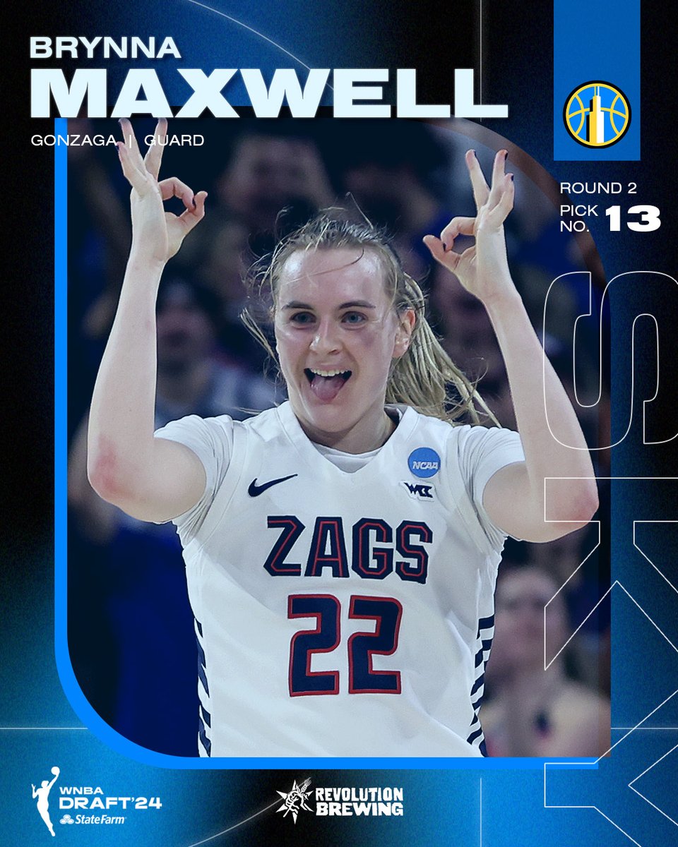 With the 13th pick of the 2024 WNBA Draft, we select Brynna Maxwell from Gonzaga Welcome to Skytown, @brynnamaxwell!