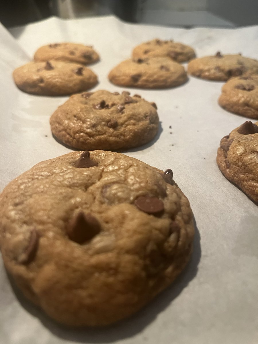 Made some Brown Butter Chocolate Chip Cookies