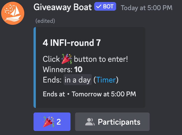 Join the excitement!
Only three rounds left in our #Discord lottery airdrop where each lottery will select 10 winners everyday! Each receiving a prize of 4 INFI! 🎉
Don't miss out on your chance to claim your free INFI tokens.
Hurry and join our Discord community now to secure…