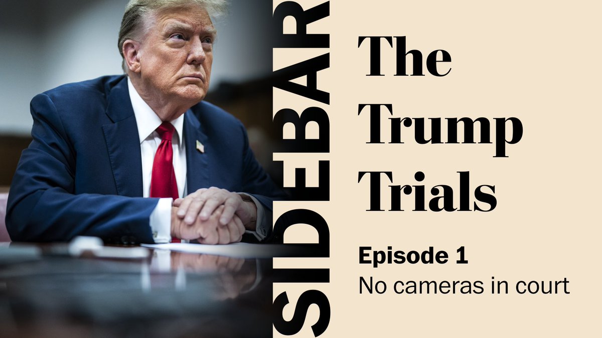 No cameras in court | The Trump Trials: Sidebar A new podcast from The Washington Post: youtu.be/M8n61P_LRMA