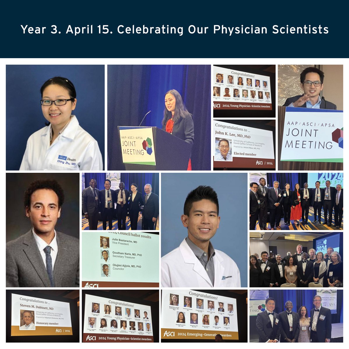 We are celebrating our physician scientists! Learn about their leadership in the lab and on the national stage in this week's reflections from @IntMedAbel! bit.ly/3vVzL6R