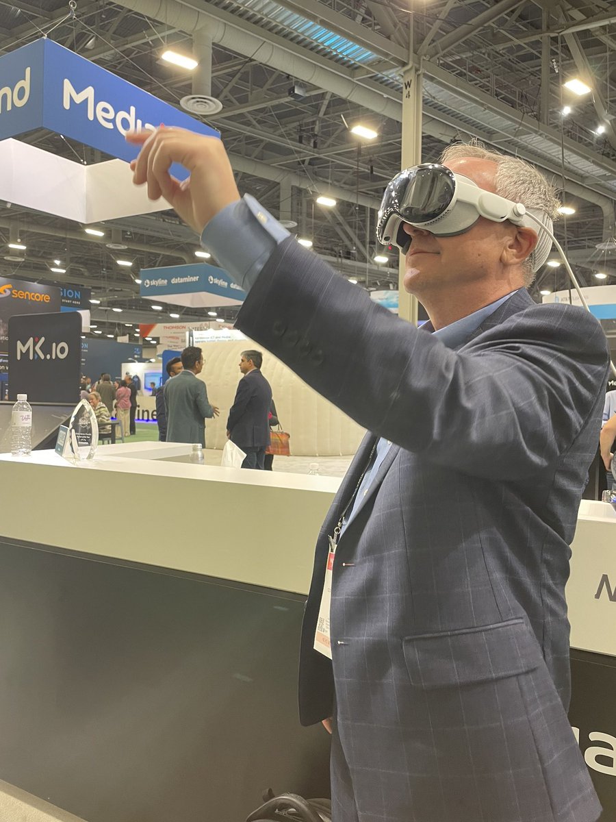 Take my advice, don’t try the Apple Vision Pro over trade show WiFi #NABShow