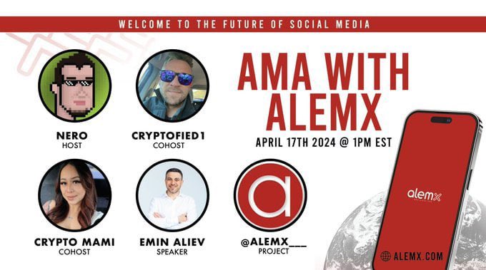 📢 #CryptoCutiez AMA with @alemx___ 💥 Join us at 1 pm EST on Wednesday April 17th 🚀🚀🚀 Host : @degenlifer Co-hosts : @CRYPTOFIED1 @angel_funsized Project : @alemx___ Set a reminder: twitter.com/i/spaces/1yNGa…