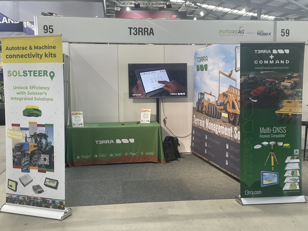 We are setup and ready for @AGRITECHNICA Future Ag expo in Melbourne AU. Exciting times with a new product announcement!Stay tuned #COMMAND @t3rrausa @pts_ag