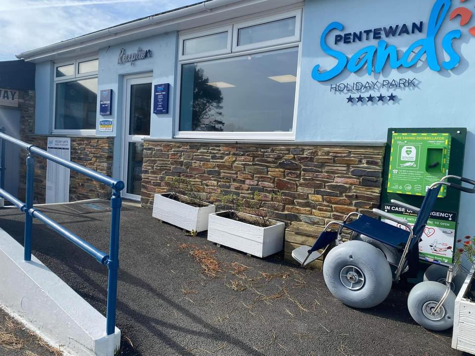Brilliant @CornwallMobilit - keep up the great work 👍 Another beach chair on the map. Pentewen Sands in St Austell. To book the chair please contact : Cornwall Watersports 01726 842939 #cornwallmobility #beachchairs #staustell #pentewan #cornwallwatersports