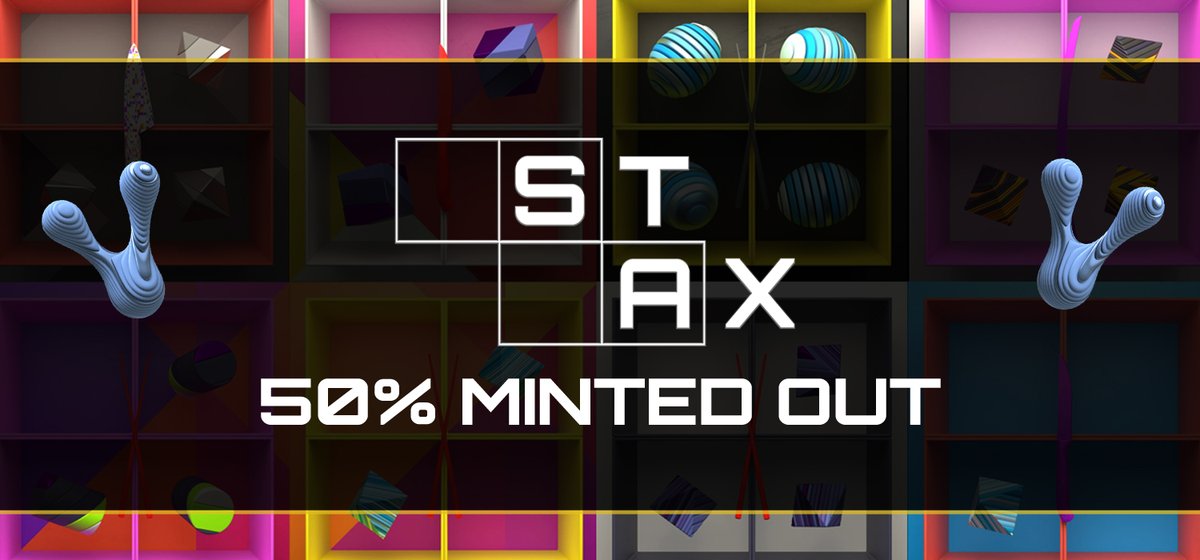 <a href="/stax_nft/">Stax</a> now 50% Minted out! Time for the MEGA COMPEITITION! ♥️

💸💸100 NFT Prize pool 💸💸

Here is how it works 📢

👇Entries start being recorded from 1667 Mints (50%)
Mint here: VENOM.STAX.LIVE 

🔵Every mint = 1 Ticket entry to the draw
🔵Multiple mints = Multiple