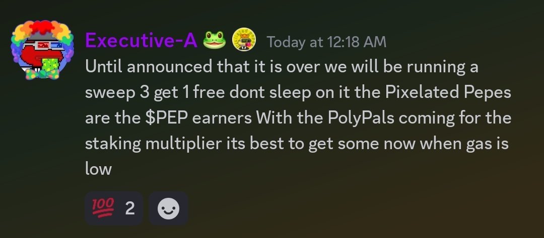 Be sure to join the #PPNFT discord so you don't miss when things go live and end like our sweep 3 get 1 free Its active until further notice I will make sure to make the announcement here and in discord when it ends Secondary - hub.auraexchange.org/collection/eth… discord.com/invite/m5pwNXf…
