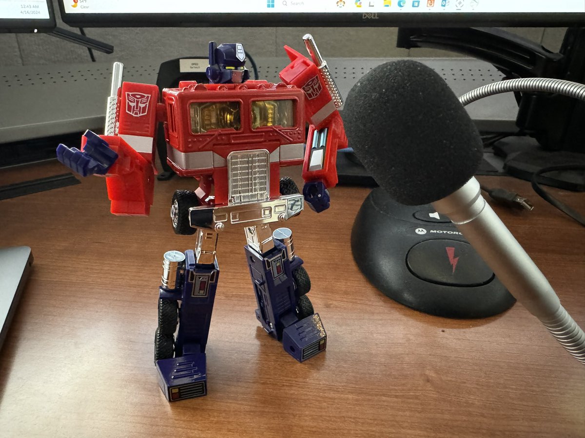 Optimus Prime wishing all our public safety dispatchers a happy and safe National Telecommunicators Week!
