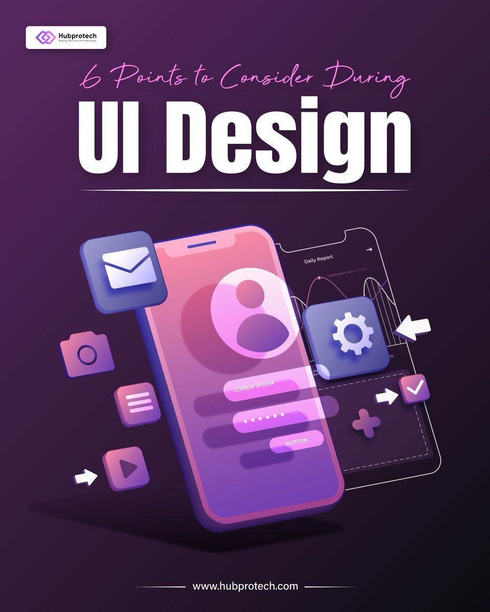 hubprotech's tweet photo. Just Shared a new post on Instagram! Revealing the 6 points to consider during UI design. Do not miss!
Link: https://t.co/4etf09e2DZ
.
.
#UIDesignTips #ITCompany #WebDesign #hubprotech #mohali #chandigarh #tricity #DesignBestPractices #DesignTrends #QualityWebDesign https://t.co/TyuDFGw5JB