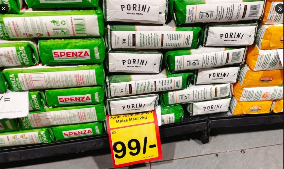 BintaliHanifa's tweet photo. The Government has used #ThePlan of astute spending and putting its citizens needs first to bring down the cost of the living down.

Now the Unga prices has come down, It is working even to lowering the prices further to lessen the burden on the common man. https://t.co/rS4KvTIDOo