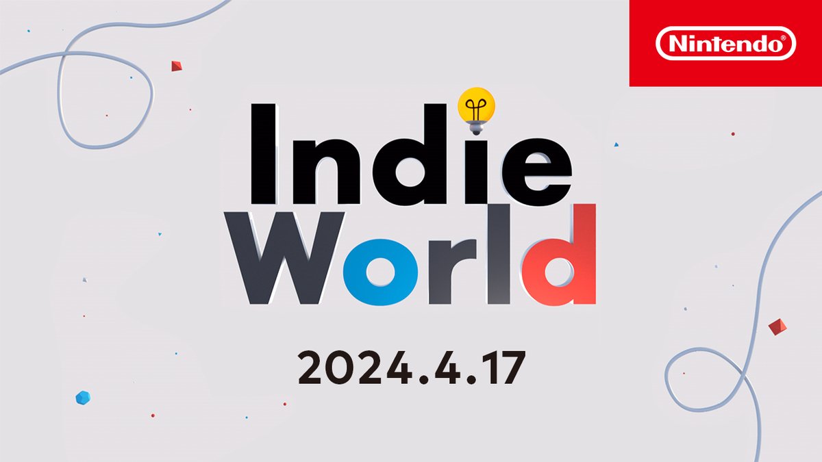 4月17日(水)23時に、Nintendo Switchで遊べるインディーゲームを紹介する「Indie World 2024.4.17」を公開します。約20分の映像です🌏（ライブ配信はありません） #IndieWorld #インディーワールド nintendo.co.jp/software/featu…