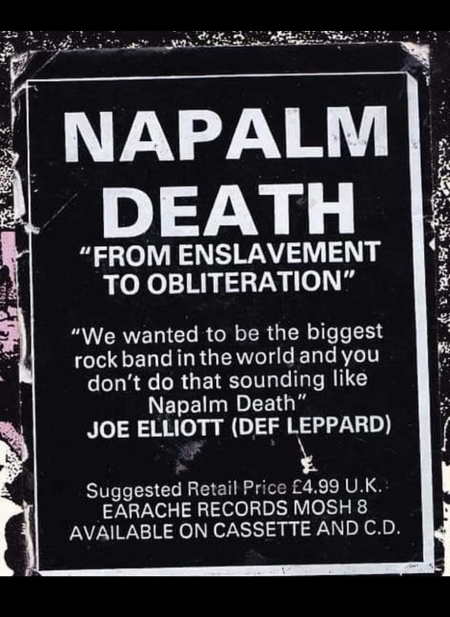 Still one of the best label stickers ever made! #napalmdeath
