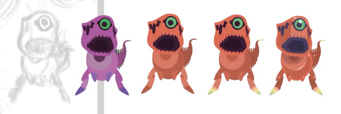 アカガウをイラレで作る順序。くっそ適当なラフからはじまる。 