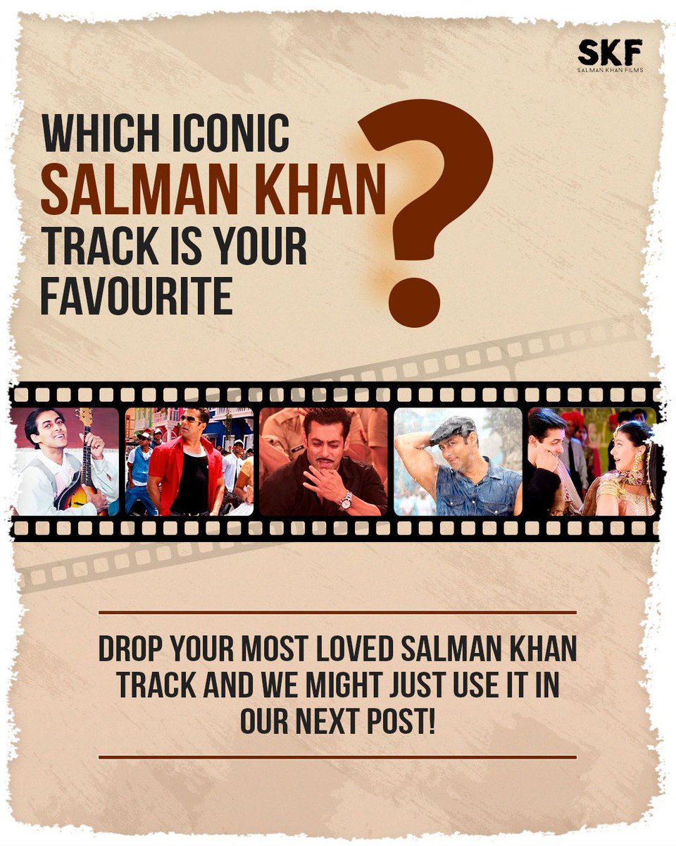 If it’s your favourite, it’s our favourite! Drop your most loved Salman Khan track now 😎 @BeingSalmanKhan #SalmanKhan