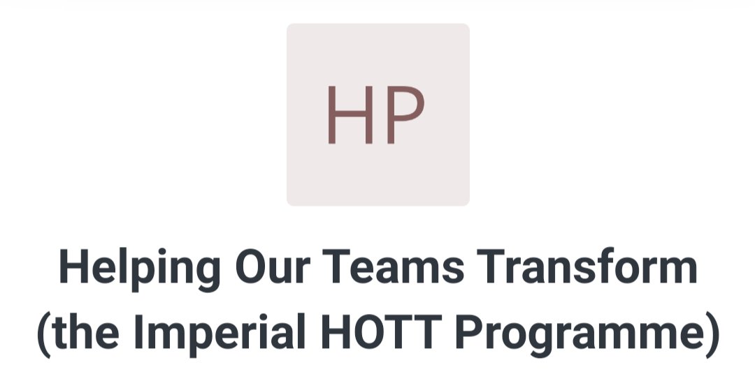 I definitely recommend HOTT Programme 👍🏼 I first heard about this through @asante_dinah but spaces fill up quickly. Now that I got on it, I can understand why. No to blame culture and Yes to a collaborative learning approach guided by multi-factorial discussions.