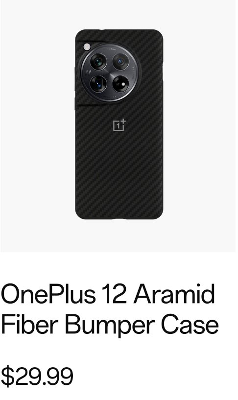 The @oneplus 12 Aramid Fiber Bumper Case is finally back in stock on @OnePlus_USA Store!!!