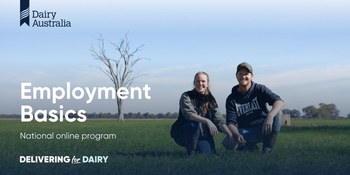 Employing staff on a dairy farm can be daunting, especially for newcomers. Employment Basics is here to help. This online course covers recruitment, onboarding, legal obligations & more. Led by expert Di Gresham, join us starting 30/04 from 11:00am (AEST) bit.ly/4axIETn