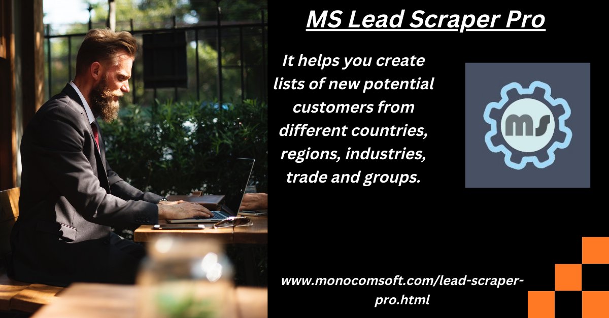 click here to visit 
monocomsoft.com/lead-scraper-p…
#msleadscraperpro
#leadscraperpro
#monocomsoft 
#visitnow
#explorenow