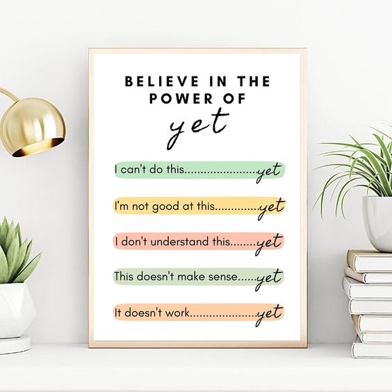 💪✨ Despite setbacks, remember the magic of 'yet'.#mentalhealth #mentalillness #anxiety #depression #therapy #counseling #psychology #mindfulness #selfcare #stress #trauma #wellness #mentalhealthadvocate #endthestigma #selflove #healing #meditation #positivethinking #Believe