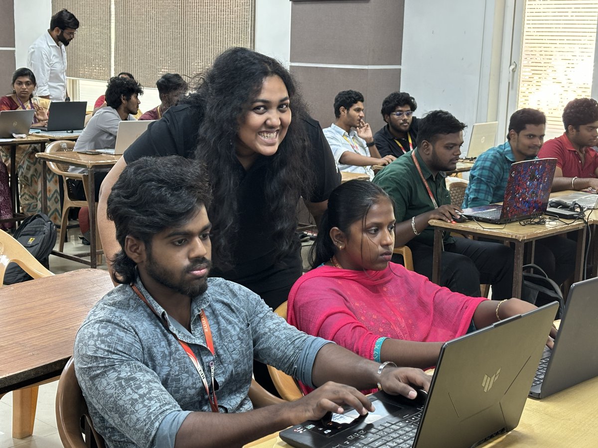 This week, the students at Rajalakshmi Engineering College, Chennai have been learning to build apps seamlessly using the low-code approach. Curious to learn more? Sign up for our program here: zurl.co/9bC9 @Zoho #LowCode #Learning #Chennai