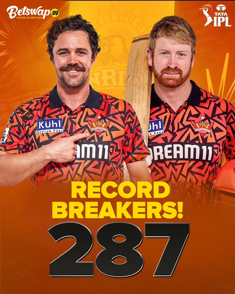 BsggIndia's tweet image. SRH break their own record of the highest total in the IPL once again! 

#srh #highesttotal #bsggindia #bsgg