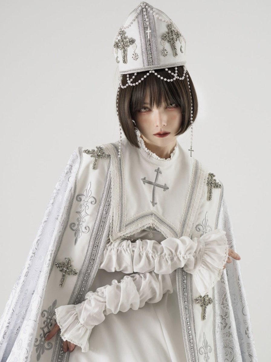 Belchic ホワイト ゴスロリ ドレス Pure White Lolita Wedding Dress – Belchic