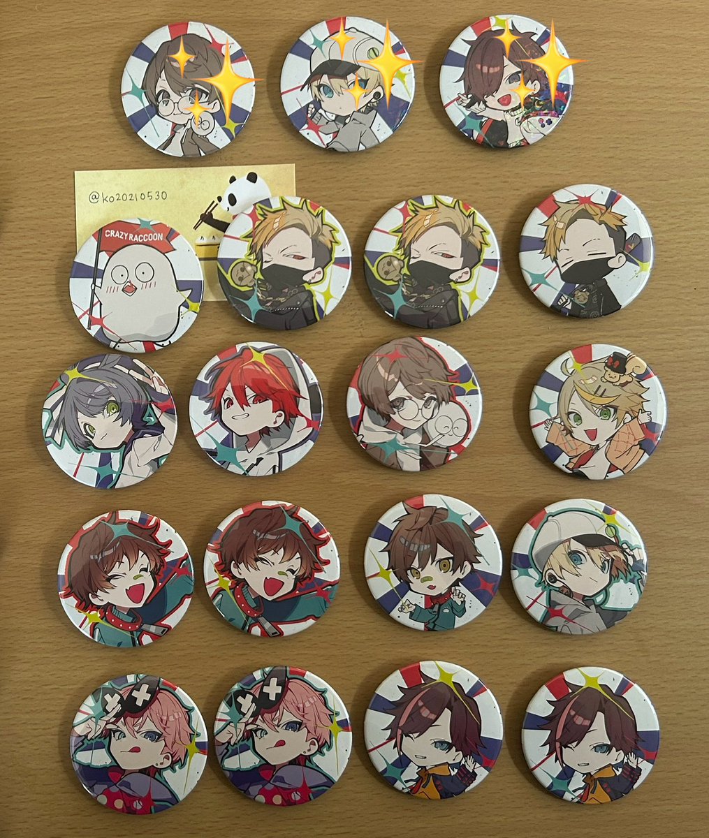 CRフェス 缶バッジ 交換or譲渡

【求】❤️♠️（等身＞SD）＞🐹等身
　　or定価＋送料

【譲】画像参照（上段✨印はホロ）

・交換優先
・基本1:1。❤️♠️ホロ等身をお譲り頂ける場合比率違いOKです！
・郵送での交換のみ（当方フェス不参加です）

⭐︎検索よりお気軽にお声がけ下さい⭐︎