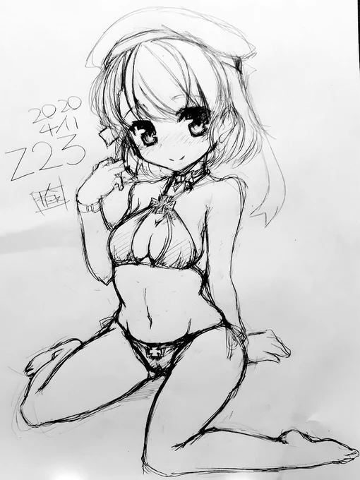 #気温が高いので気が早いが水着絵が見たい 