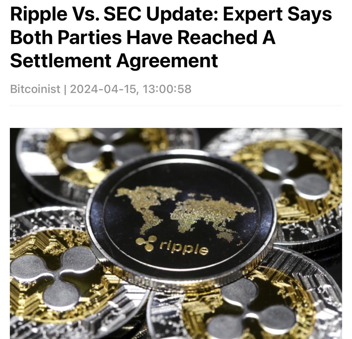 🚨Experts have now confirmed that a settlement between SEC and Ripple is likely to be reached, and passive volumes are expected to increase on XRPL! The top #DeFi token on XRPL, @TokenCTF, is expected to experience a significant surge! 🚀 With a market cap of just $20 billion,…