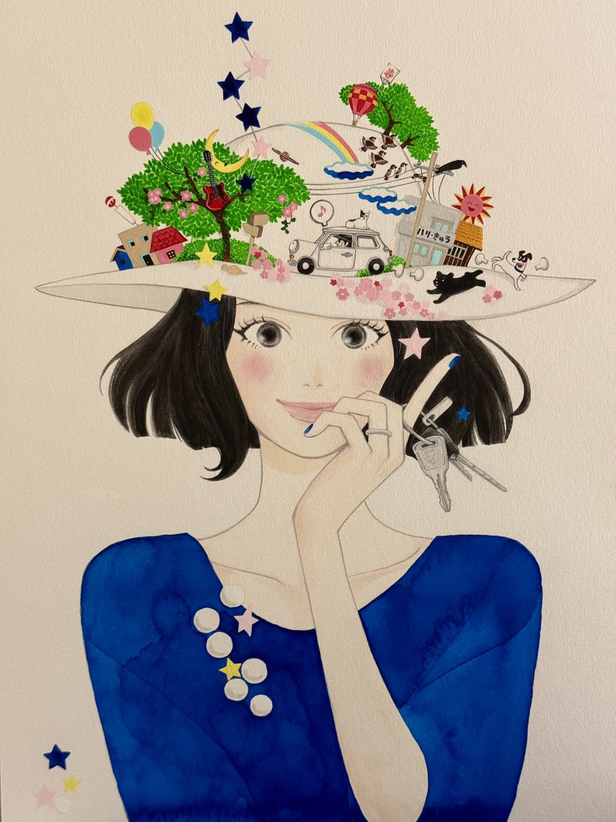 「うれしー 」|勝田文のイラスト