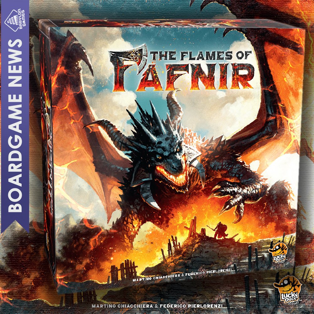 The Flames of Fafnir by @luckyduckgames

📐: Martino Chiacchiera, Federico Pierlorenzi
🎨: Piotr Arendzikowski,Tomasz Jedruszek, Mateusz Michalski, Maryna Nesterova
🧍: 1-4 players
⏱️: 90-120 min

boardgamegeek.com/boardgame/4022…

#boardgames #brettspiele #game #graplanszowa #ボードゲーム