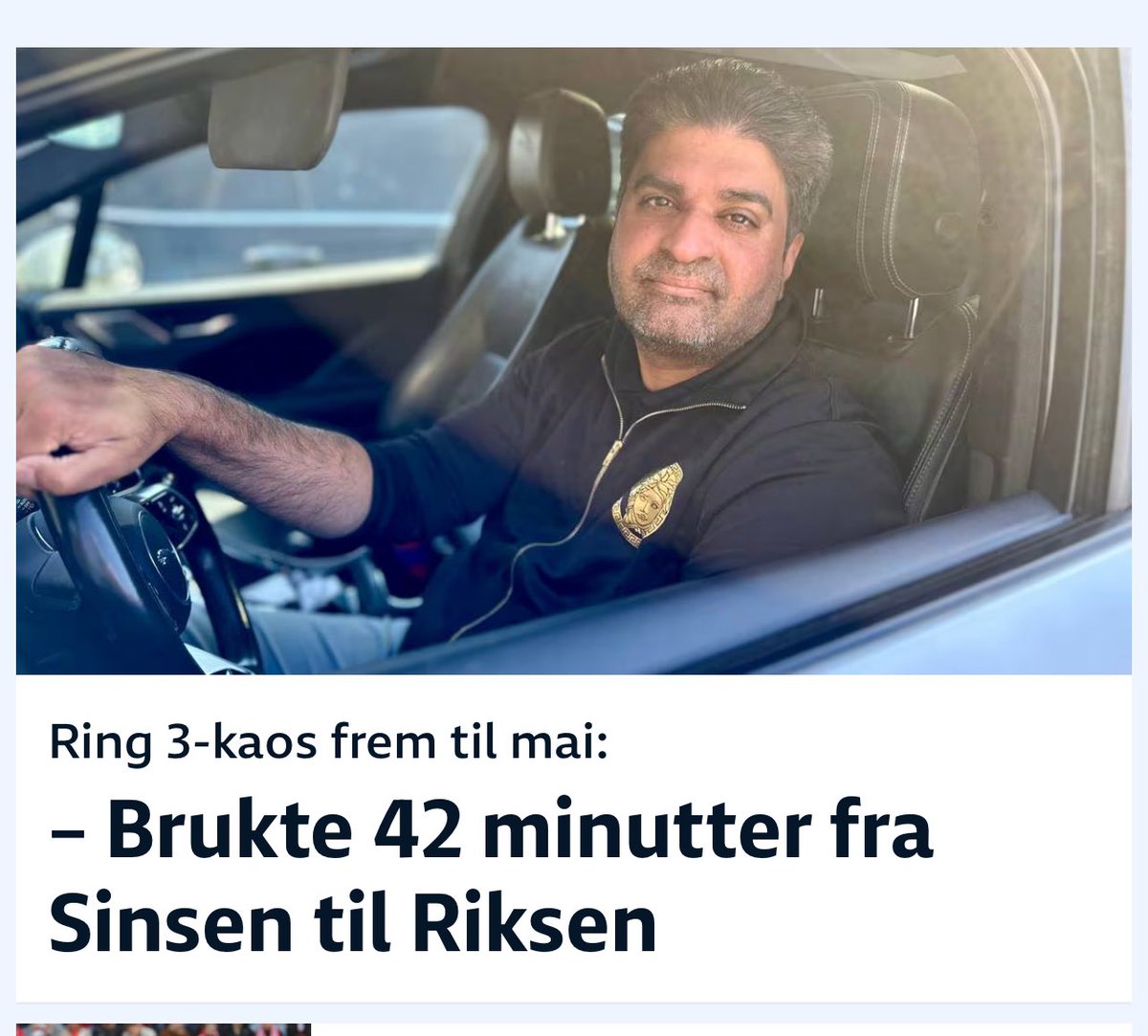 elisabethicp's tweet photo. Som en person som bor i Bergen og uten grunnlag for å vite hvor lang tid det et normalt å bruke fra Sinsen til Riksen, reagerer jeg på dette med et «Javel? Hva er problemet?». Kontekst er fint å ha her, tror jeg. https://t.co/H2DzXael4J