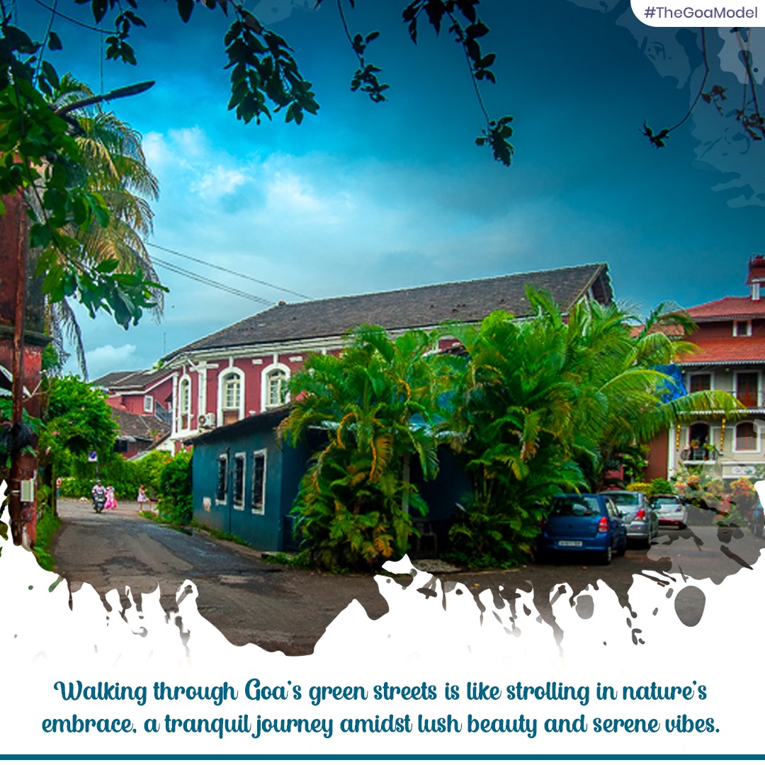 The_GoaModel's tweet photo. Walking through Goa's green streets is like strolling in nature's embrace, a tranquil journey amidst lush beauty and serene vibes.
#TheGoaModel
#GoaStreets #LushBeauty #SereneVibes #NatureWalk #ScenicViews #TranquilScenery #SoothingEnvironment #NaturalBeauty #Greenery #Serenity https://t.co/FgVA4oOaS4