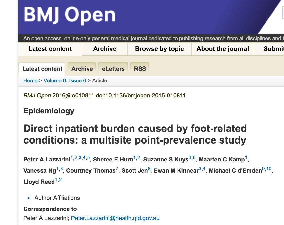 Direct inpatient burden caused by foot-related conditions diabeticfootonline.com/2016/06/25/dir…