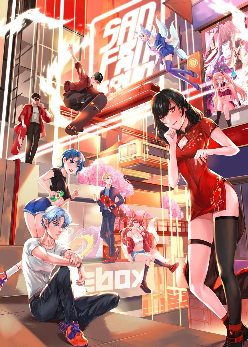 CITY OF JOY
my submission for @San_FranTokyo art contest 
thank you  <a href="/SFTStudios/">SFT Studios</a> for great contest

#VisionsAwakened

I add my favorite NFT project to this piece
#Azuki #KZNA #Killergf