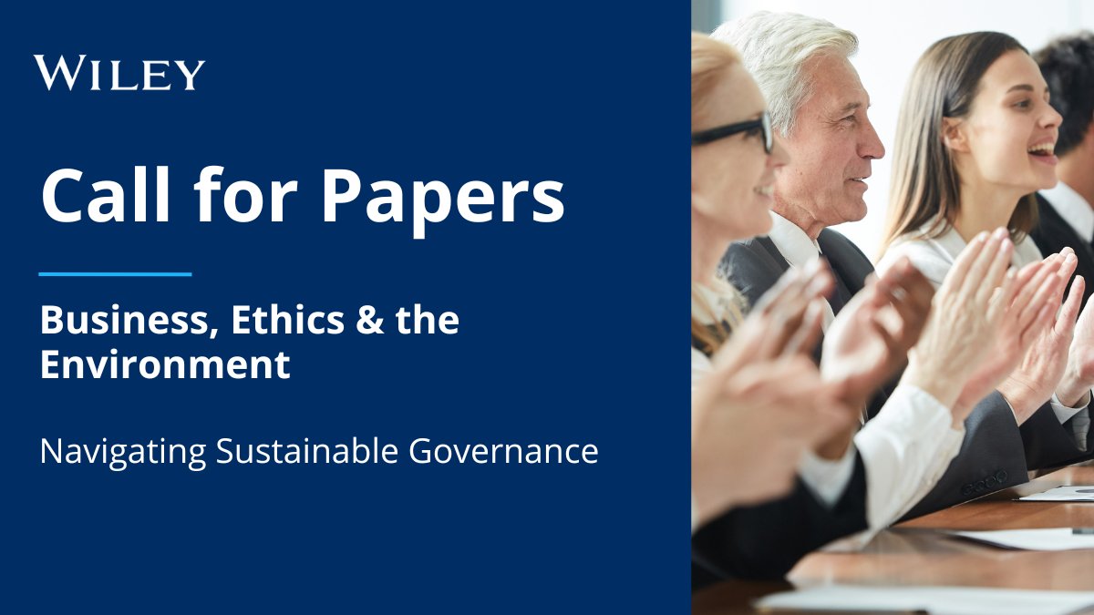 Navigating Sustainable Governance: The Nexus between Managerial Ability & Institutional Investors in Environmental, Social, & Governance Initiatives Call for papers 📚 Eds: Dima Rachid Jamali, Qian Long Kweh, Irene Wei Kiong Ting, Maurizio Massaro → onlinelibrary.wiley.com/pb-assets/2694…
