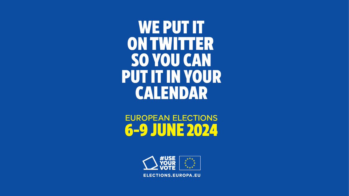 Make sure to #UseYourVote and shape the future of Europe!

#EuropeanElections #Democracy #EUValues