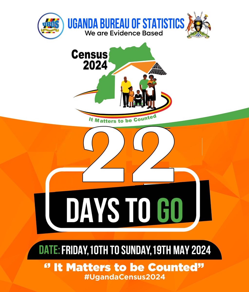 #Uganda -An accurate census is critical to our democracy and to our economy. It underpins fair representation in government and allows us to ensure that our communities receive equitable funding for schools, roads, health care, defence, ... Let us embrace #UgandaCensus2024