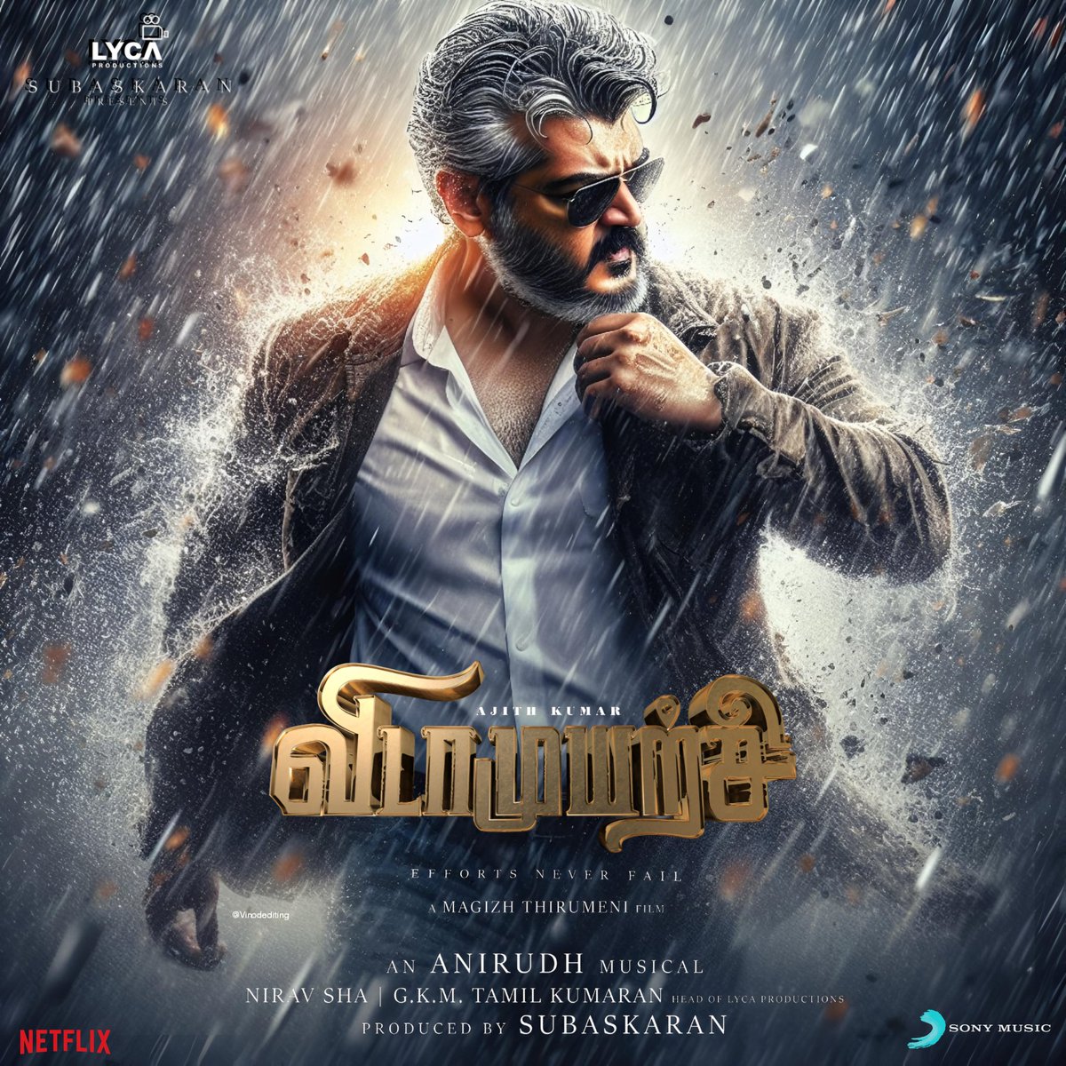 IMDb - #VidaaMuyarchi - Action Thriller STORY: A married couple's trip takes an unsettling turn when the wife goes missing, prompting the husband's frantic search while an unknown villain creates obstacles. #AjithKumar #MagizhThirumeni